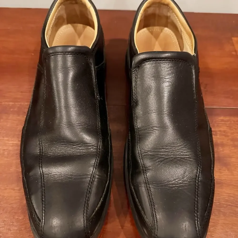 Cole Haan Elton Bike Toe Loafer Black Mens Size 12 M C13160 Leather Slip On